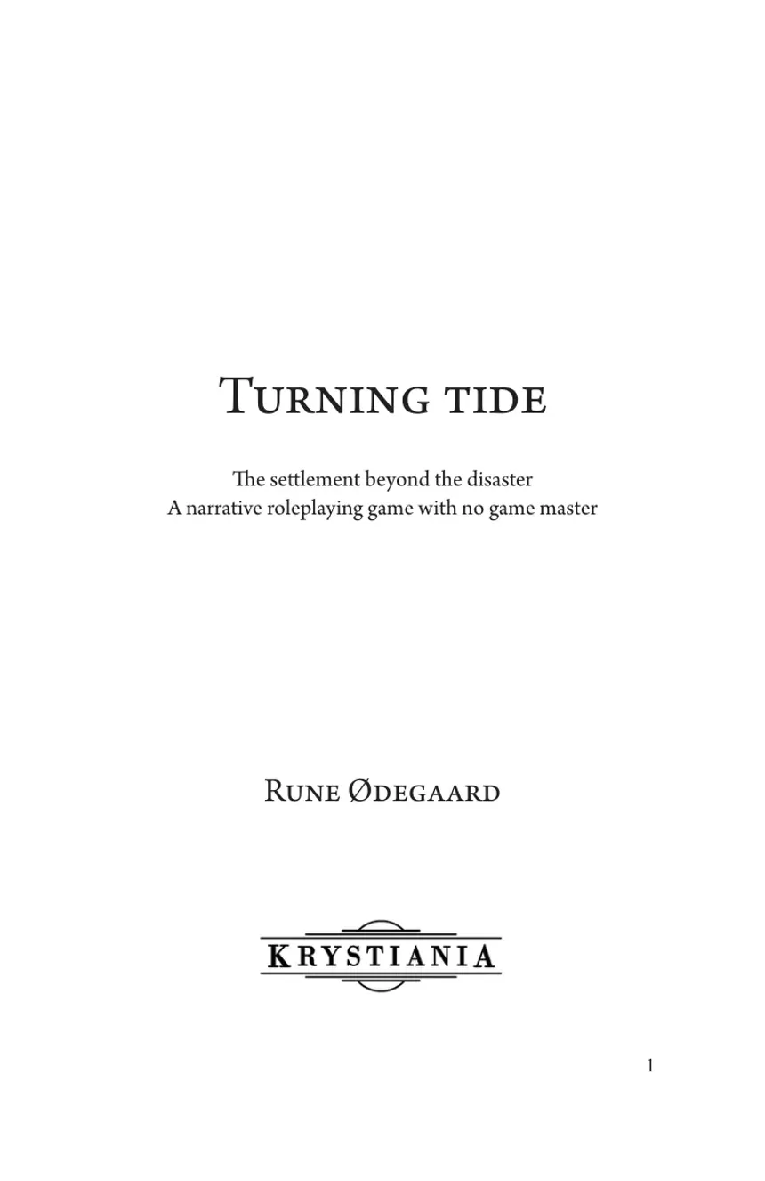 Page 1 — Turning Tide: The Settlement Beyond the Disaster